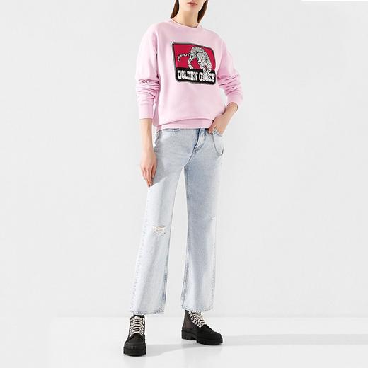 GOLDEN GOOSE 黄金鹅 女士logo徽标动物图案印花圆领卫衣 G36WP029.S4 商品图4