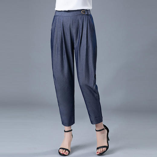 MQ-1196-2006春秋新款高腰大码胖mm裤子显瘦萝卜休闲裤YY 商品图0