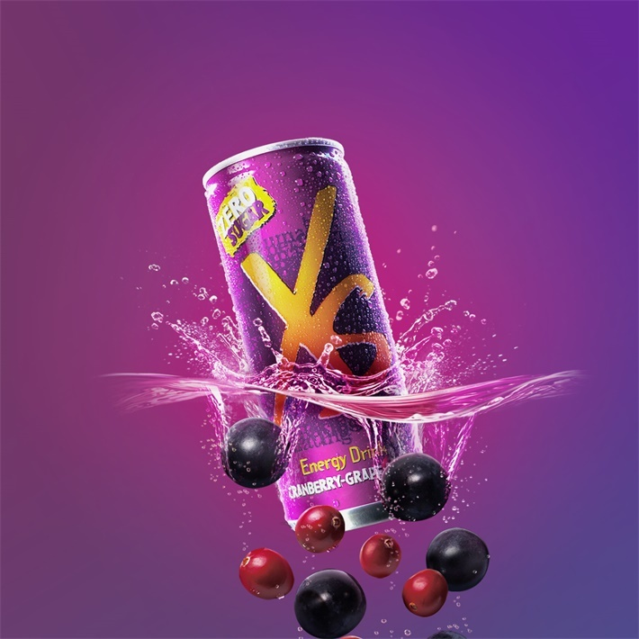 XS运动营养饮料(蔓越莓葡萄口味)沉着紫/250mlx6罐/带着有色的灵魂/诗意而活