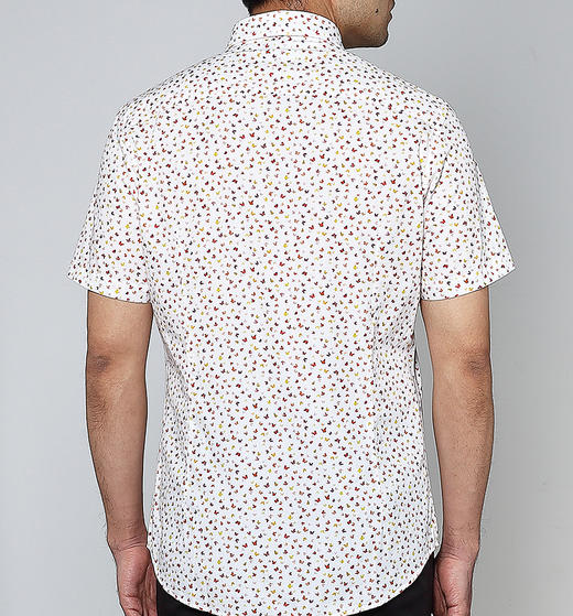 Marco Azzali 白底红黄蝴蝶印花衬衫 C3855800 商品图2