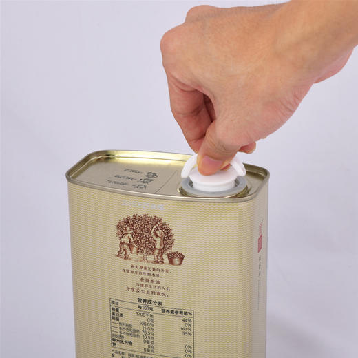 1.5L有机山茶油礼盒装马口铁罐包装野生茶籽物理压榨 商品图4
