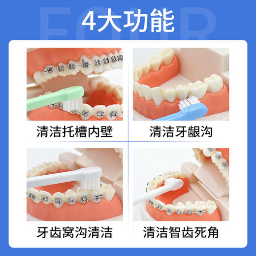 【品牌直发】日本进口Ci小尖头尖顶牙刷儿童成人正畸通用牙刷 商品图1