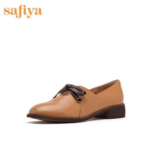 商场同款 | Safiya/索菲娅春季深口蝴蝶结英伦风中跟单鞋牛津鞋SF93112048 商品图2