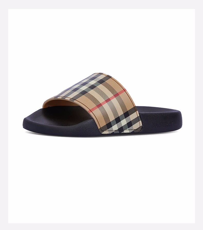 burberry巴宝莉女士vintage格纹橡胶拖鞋8024232