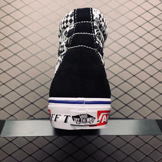 Vans Era 拼接印花刺绣鸳鸯 低帮 高帮 黑粉色 黑白新款 高端支线硫化帆布低帮休闲板鞋 尺码：35 36 36.5 37 38 38.5 39 40 40.5 41 42 42.5 43 44 商品图4