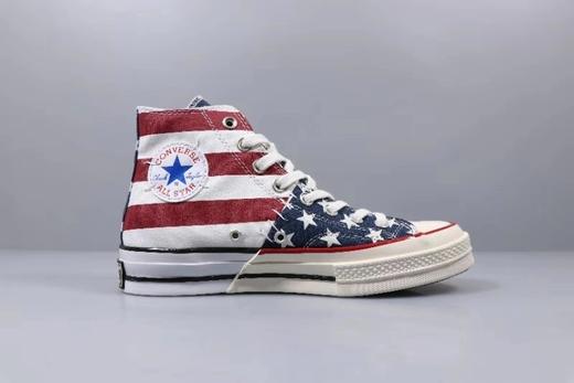 Converse Chuck 70推出星条旗鸳鸯系列，采用了解构性设计 红蓝 黑白 鞋码:35-44 货号:166426C 商品图3