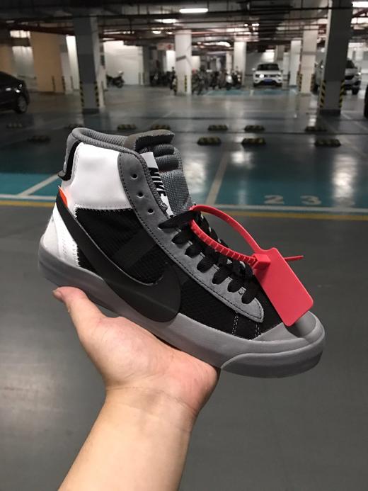耐克Off-White x Nike Blazer Mid 联名款开拓者网纱拼接经典高帮百搭板鞋 商品图5