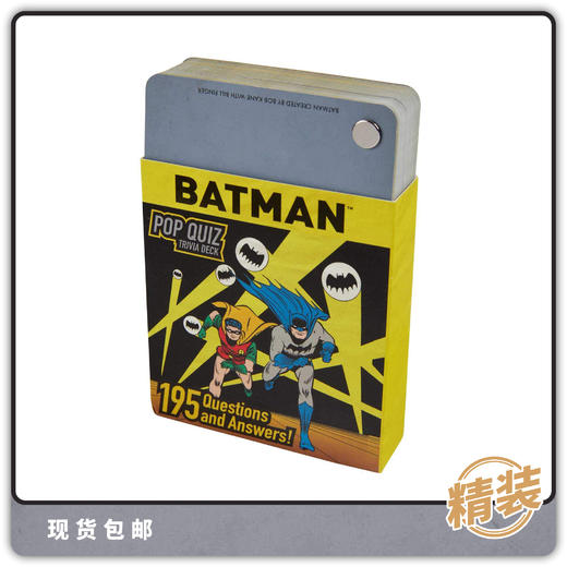 合集 DC 漫画 蝙蝠侠 知识问答卡片书 Dc Comics Batman Pop Quiz Trivia Deck 商品图0