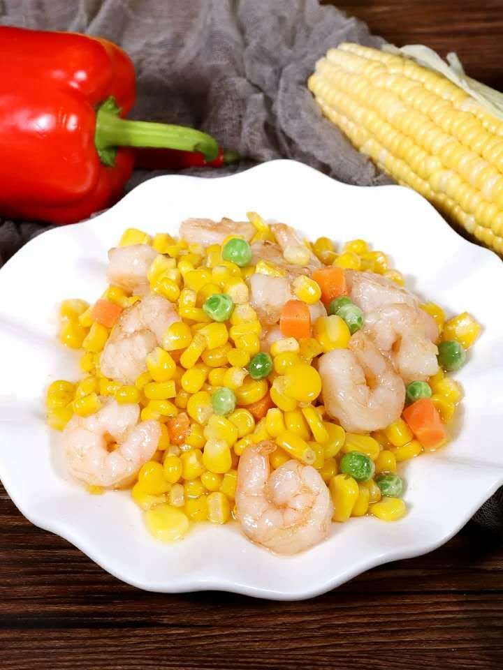 三鲜虾仁玉米