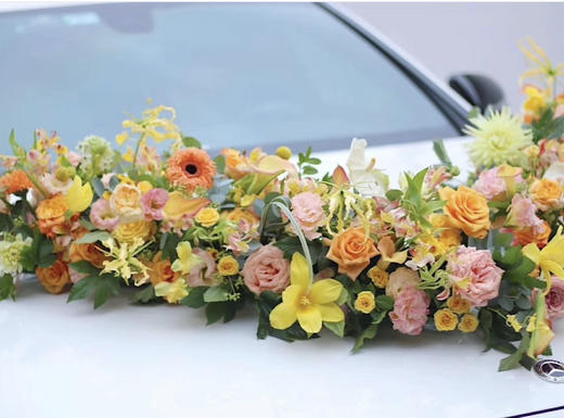 高端暖色系大v大气花车 商品图1