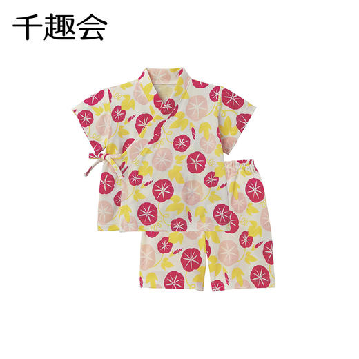 千趣会春夏季婴童装家居服日式和服纯棉男童女童宝宝睡衣套装 商品图1