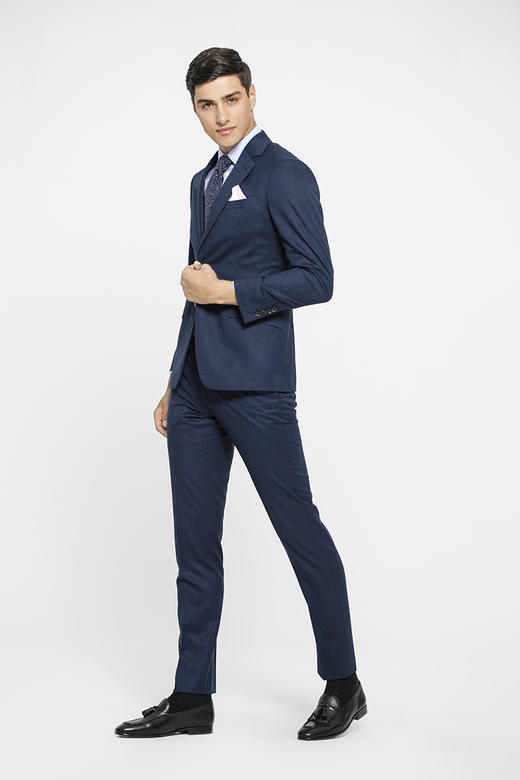 callisto纯羊毛西裤商务正装西服FOBWJ059BL 商品图2