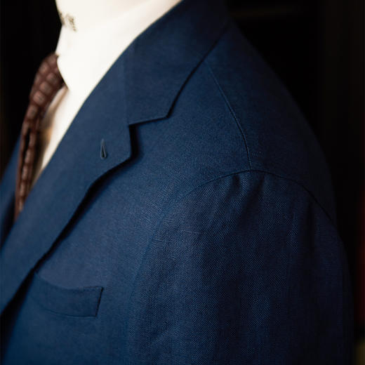 Baird Mcnutt 爱尔兰亚麻深蓝色全麻衬套装 商品图2