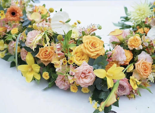 高端暖色系大v大气花车 商品图2