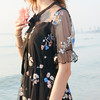 欧芮儿女装夏装纱连衣裙女8XLB11582 商品缩略图3