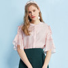 欧芮儿夏装新款小衫雪纺衫女上衣8XSA11235 商品缩略图1