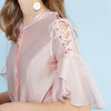 欧芮儿夏装新款小衫雪纺衫女上衣8XSA11235 商品缩略图3