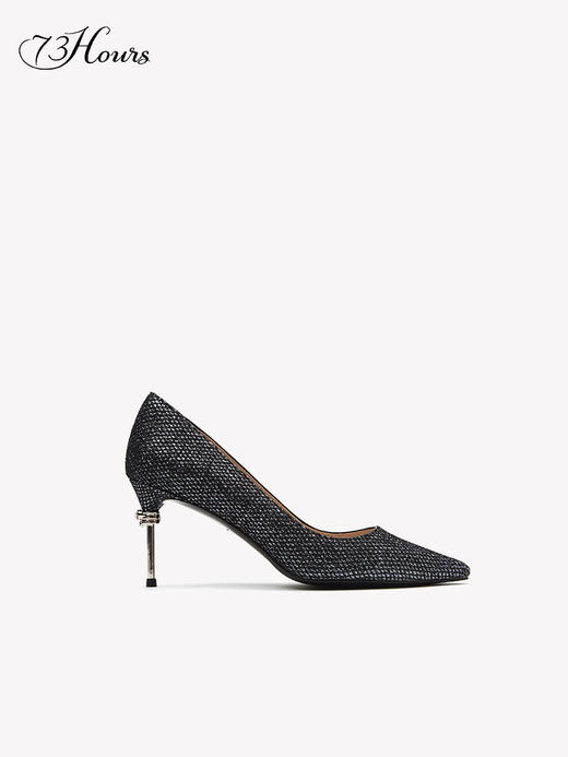 73hoursivy春夏新款高跟鞋细跟仙女风尖头单鞋女张雨绮同款