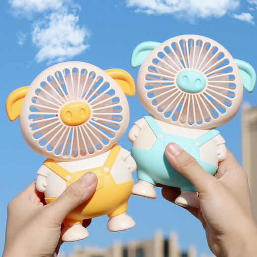 【usb充电风扇】按键手持静音电动风扇居家日用学生风扇 商品图3