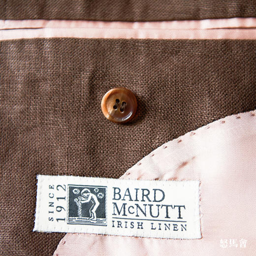 Baird Mcnutt 爱尔兰亚麻棕色全麻衬套装 商品图3