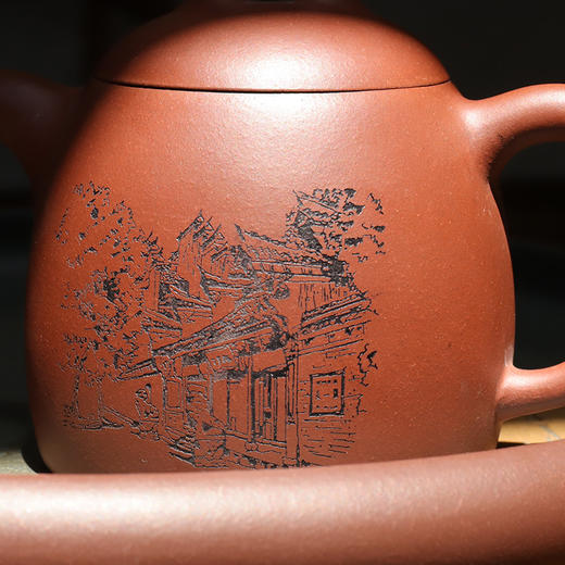 天一书局出品 秦权天一阁原矿紫砂壶 手工家用功夫茶具品茶茶壶 商品图3
