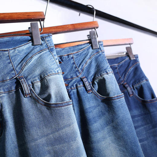 YY-SDA14欧美新款高腰牛仔阔腿裤 商品图3