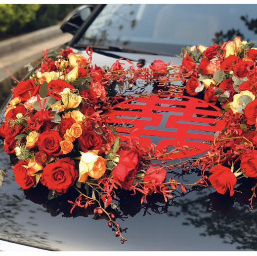 中国红，同心喜婚车 商品图1