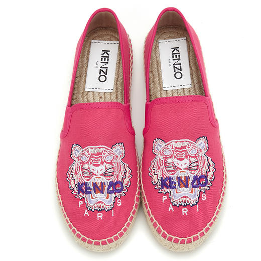 kenzo2020新款春夏系列织物老虎头刺绣女士休闲鞋k1akz002