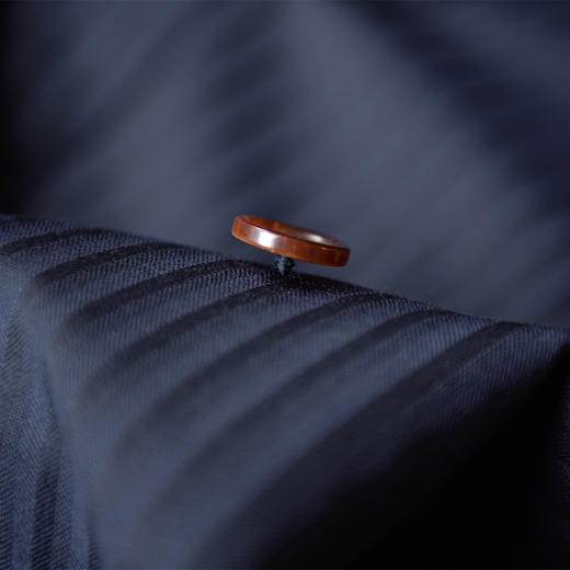 Scabal Londoner Super 140's 深蓝色暗条纹全麻衬套装 商品图6