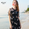 欧芮儿女装夏装纱连衣裙女8XLB11582 商品缩略图0