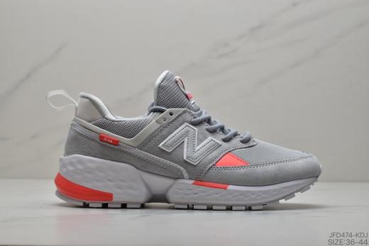 新百伦New Balance MS574 MS574VD三代 复古做旧余文乐运动跑鞋.麂皮和网布材质的，在保留复古的风格的同时，鞋身更加的具有现在特有的流线型鞋身，极具速度感。在后跟处加入提环元素 商品图3