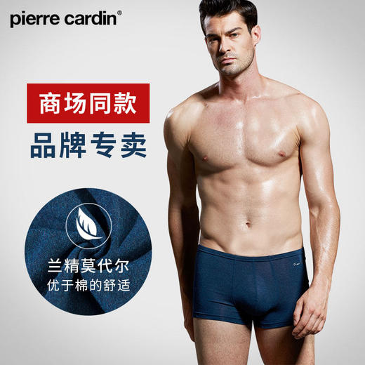 皮尔卡丹品牌经典兰精莫代尔四角平角裤内裤男p53721 商品图0