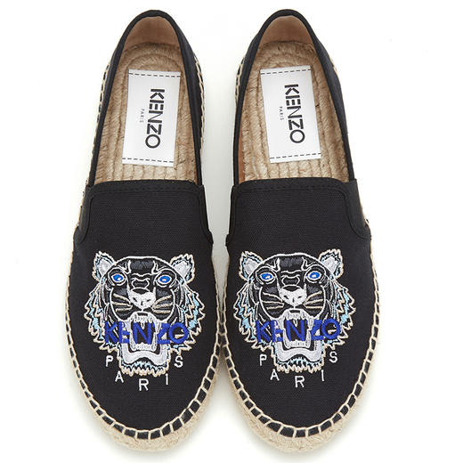 kenzo2020新款春夏系列织物老虎头刺绣女士休闲鞋k1akz002
