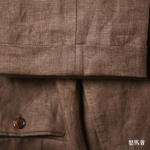 Baird Mcnutt 爱尔兰亚麻棕色全麻衬套装 商品图4