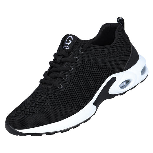 劳保鞋男防砸防刺穿钢包头轻便PU大底舒适安全工作鞋功能鞋 【大孔透气】轻软气垫款 商品图5