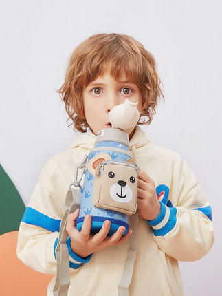 ALL JOINT大容量儿童保温杯可爱水杯带吸管水壶 商品图0