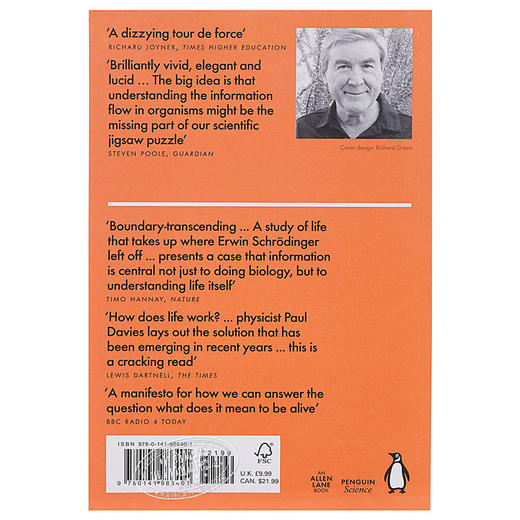 预售 【中商原版】 保罗·戴维斯：生命与新物理学 英文原版 The Demon in the Machine 科学 Paul Davies 商品图1