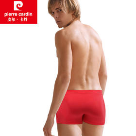 皮尔卡丹男莫代尔平口裤喜庆大红