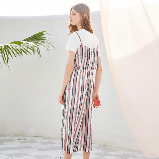 欧芮儿夏装吊带条纹连体裤 商品图2