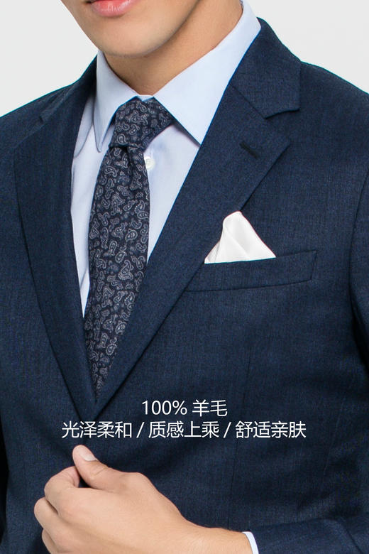 callisto纯羊毛西裤商务正装西服FOBWJ059BL 商品图3