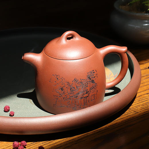 羽诗制造出品 宁波鼓楼、天一阁元、保国寺元素紫砂壶茶具文创礼盒 商品图4