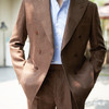 Baird Mcnutt 爱尔兰亚麻棕色全麻衬套装 商品缩略图6