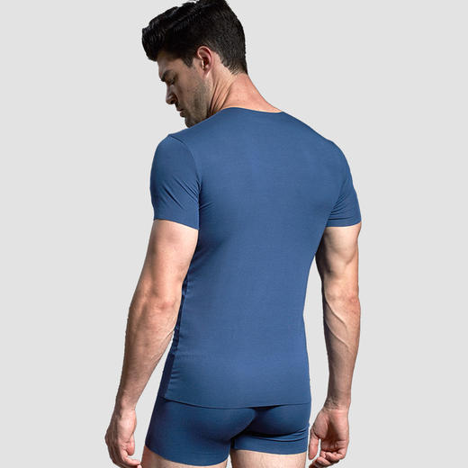 皮尔卡丹轻薄短袖T恤无痕自由裁男爽滑修身短袖衫P552921 商品图2