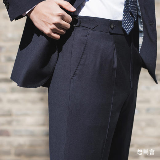 Super 120's 澳洲美丽诺羊毛公务蓝全麻衬套装 商品图6