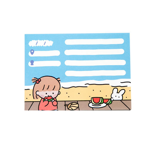 三年二班创意便签本小本子学生用可撕卡通便条纸ins可爱女便利贴