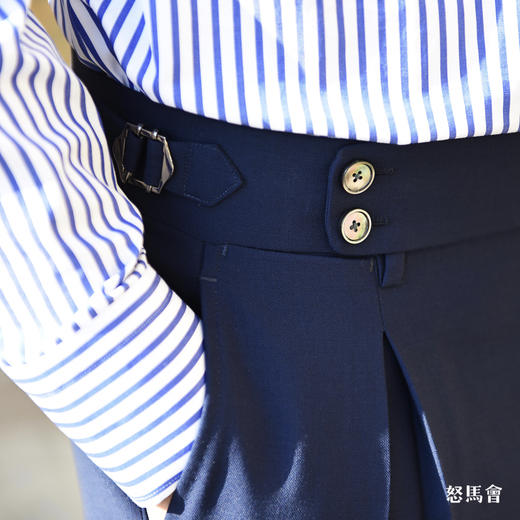 Hardy Minnis Fresco Lite 强捻抗皱藏蓝色意式工艺裤装（4色可选） 商品图2