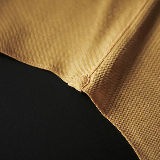 Canclini 90支双股埃及棉珠地针织姜黄色意式工艺衬衫 商品图6