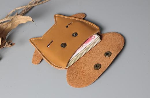 创意手工卡通牛真皮卡包银行卡公交卡小包