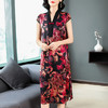 FMN-NK6662夏季新品丝绸连衣裙中年妈妈桑蚕丝气质装WY 商品缩略图2