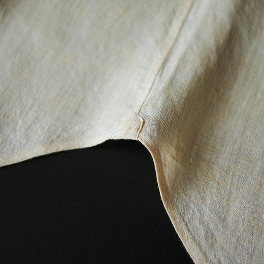 Stylbiella 法国亚麻米白色意式工艺衬衫 商品图7
